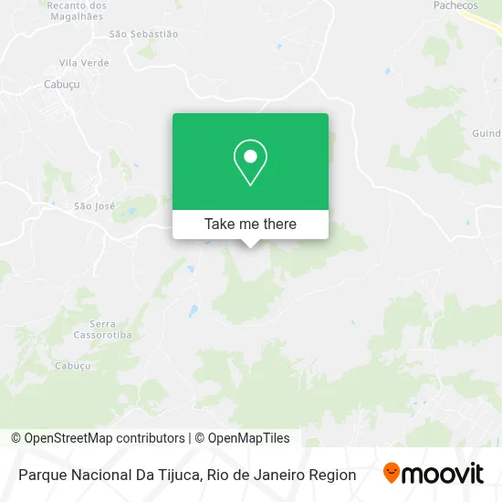 Parque Nacional Da Tijuca map