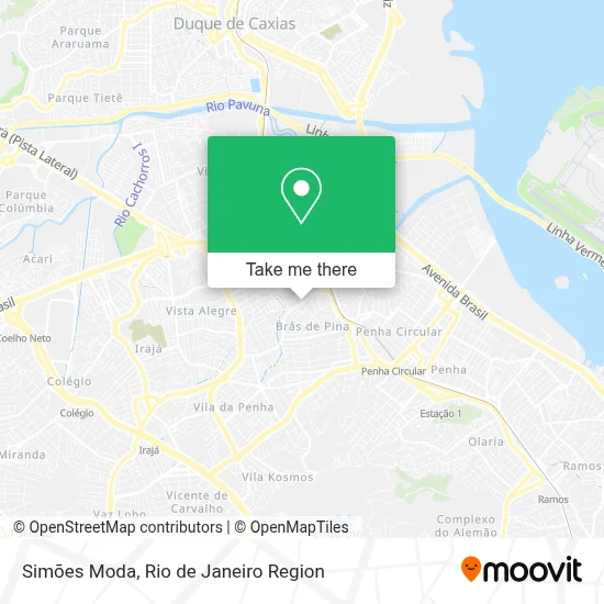 Simões Moda map