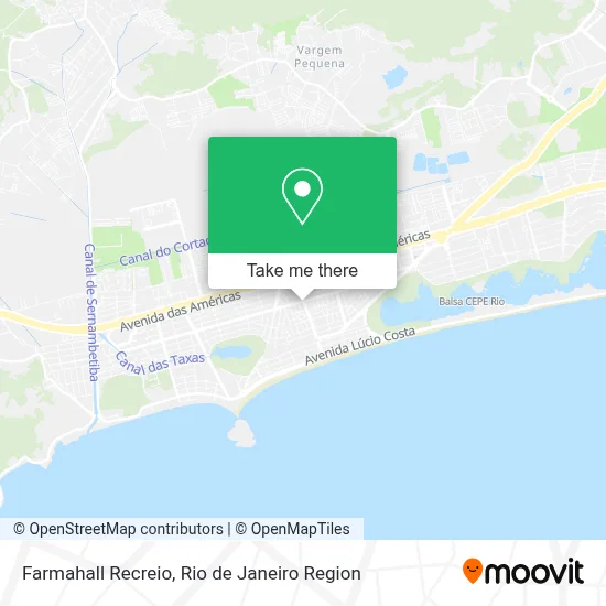 Farmahall Recreio map