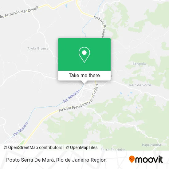 Posto Serra De Marã map