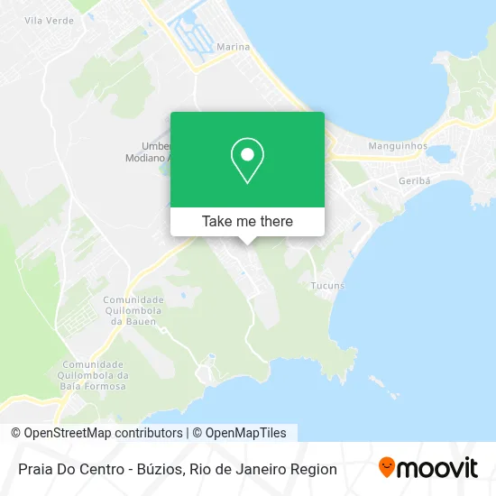 Praia Do Centro - Búzios map