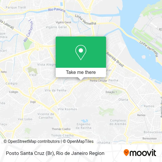 Posto Santa Cruz (Br) map