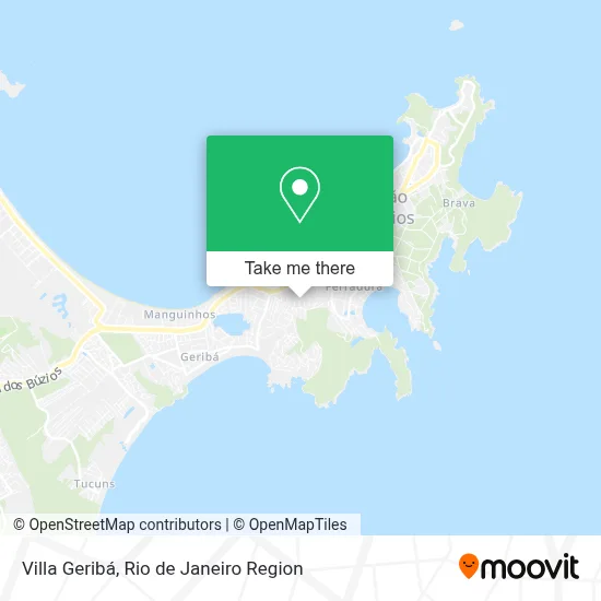 Villa Geribá map