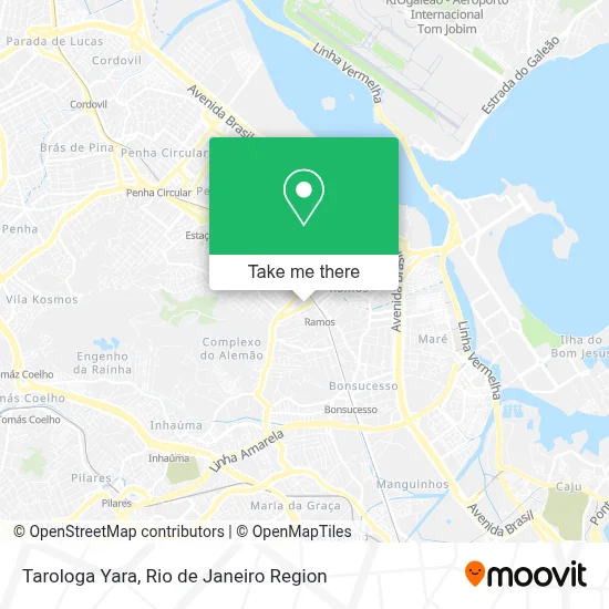 Tarologa Yara map