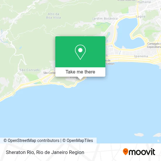 Sheraton Rio map