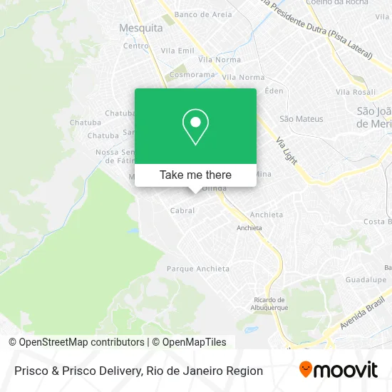 Prisco & Prisco Delivery map
