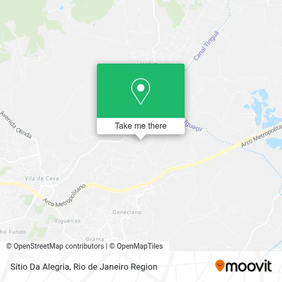 Sítio Da Alegria map