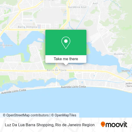 Luz Da Lua Barra Shopping map