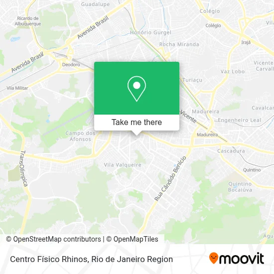 Centro Físico Rhinos map