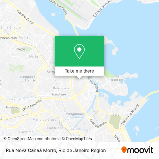 Rua Nova Canaã Morro map