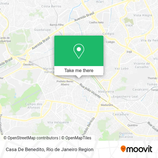 Casa De Benedito map