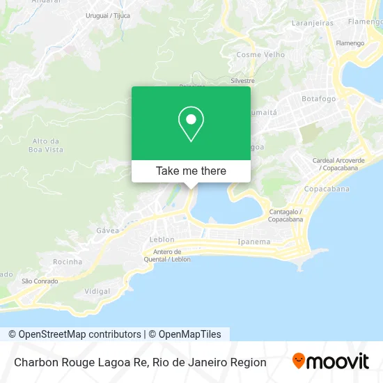 Charbon Rouge Lagoa Re map