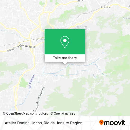 Atelier Danina Unhas map