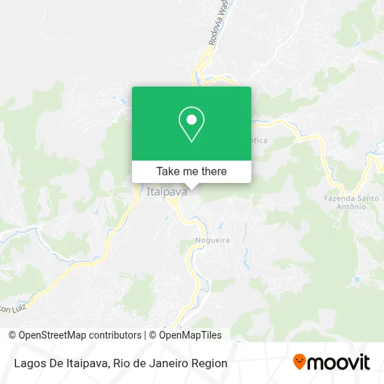 Lagos De Itaipava map