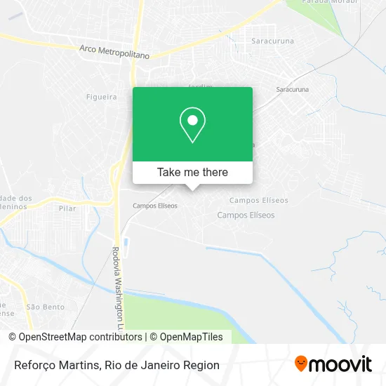 Reforço Martins map