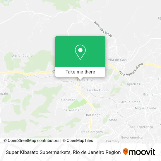 Super Kibarato Supermarkets map
