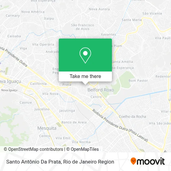 Santo Antônio Da Prata map
