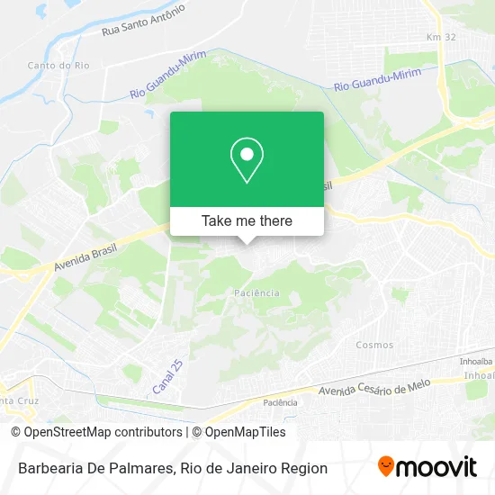 Barbearia De Palmares map