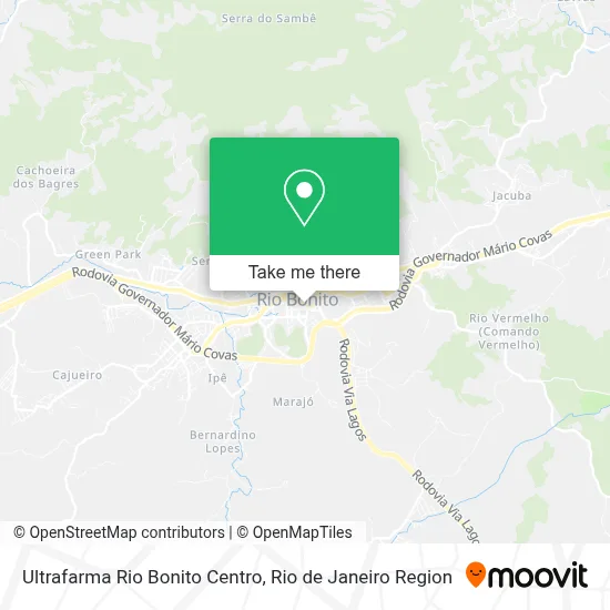 Ultrafarma Rio Bonito Centro map