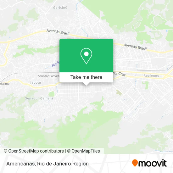 Americanas map