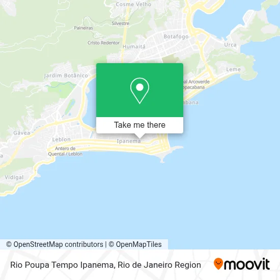 Rio Poupa Tempo Ipanema map