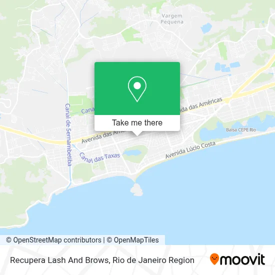 Recupera Lash And Brows map