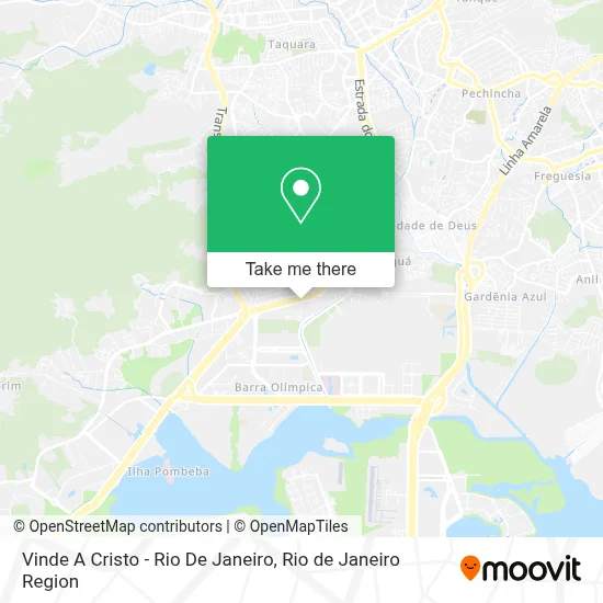 Vinde A Cristo - Rio De Janeiro map