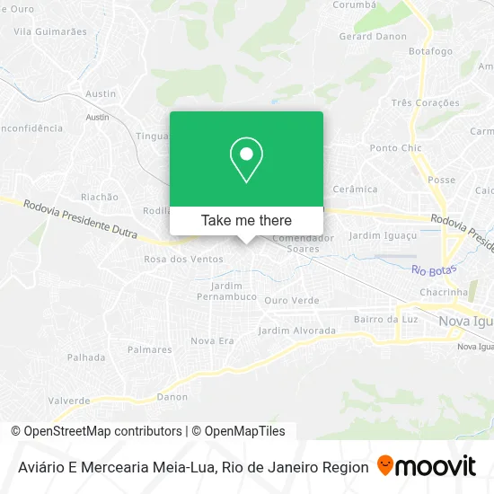 Aviário E Mercearia Meia-Lua map