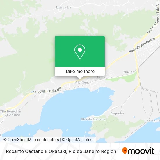 Recanto Caetano E Okasaki map