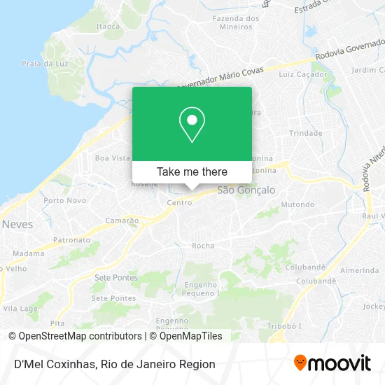 D'Mel Coxinhas map