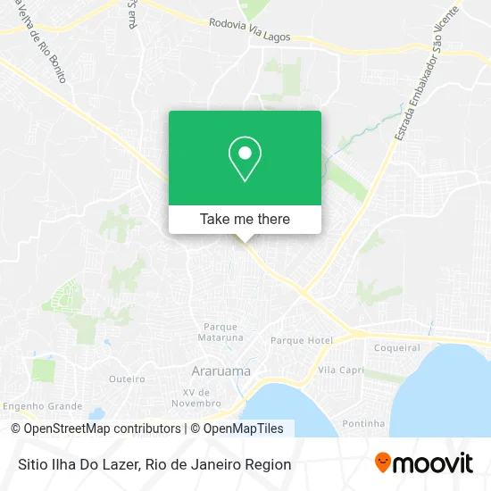 Sitio Ilha Do Lazer map