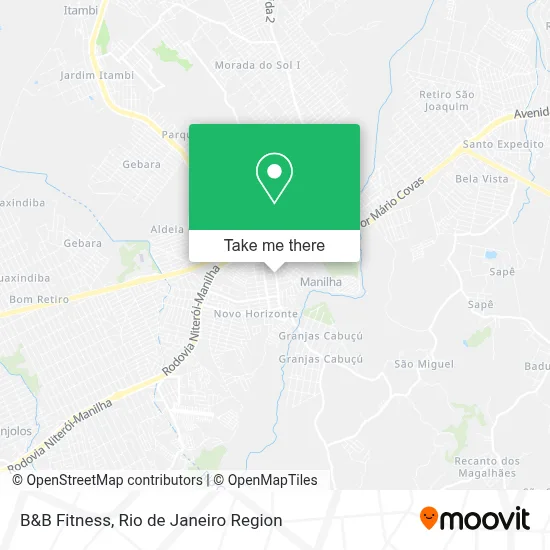 B&B Fitness map