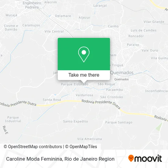 Caroline Moda Feminina map