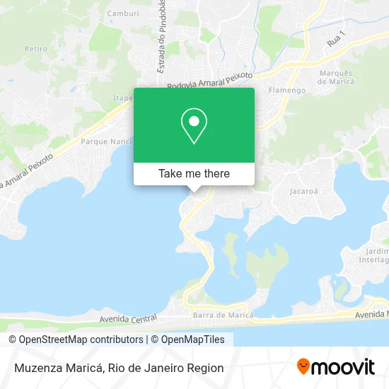 Muzenza Maricá map