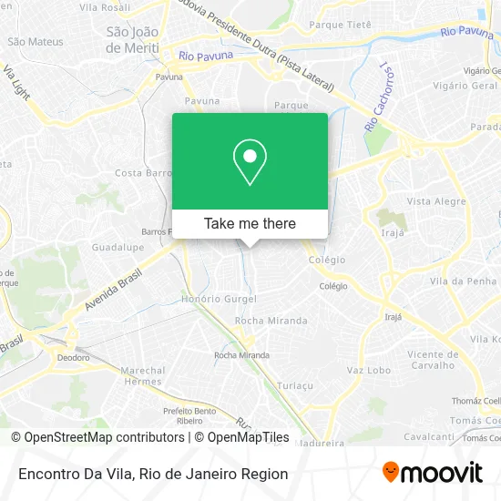 Encontro Da Vila map
