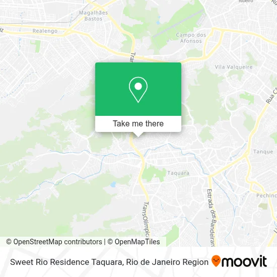 Sweet Rio Residence Taquara map
