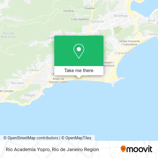 Rio Academia Yopro map