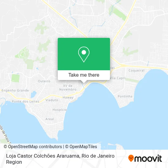 Loja Castor Colchões Araruama map