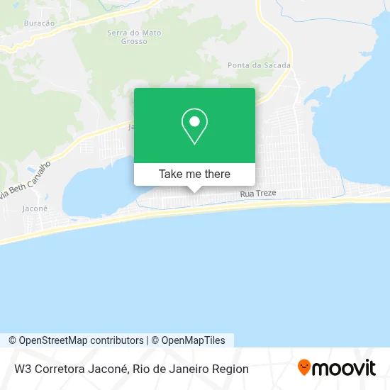 W3 Corretora Jaconé map