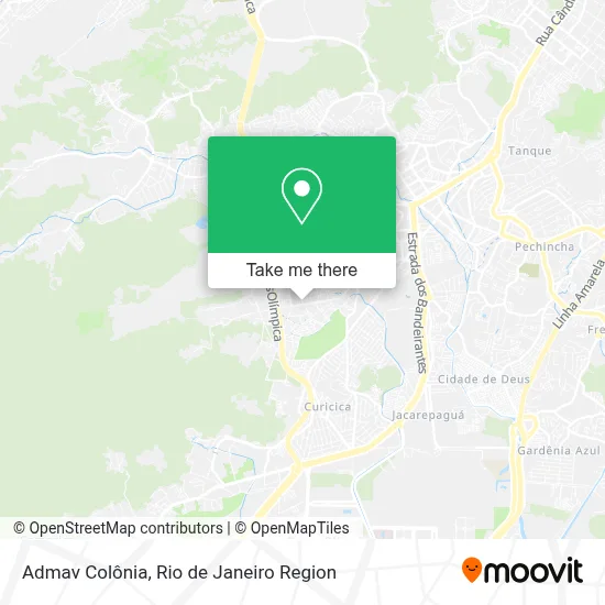Admav Colônia map