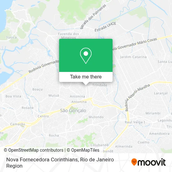 Nova Fornecedora Corinthians map
