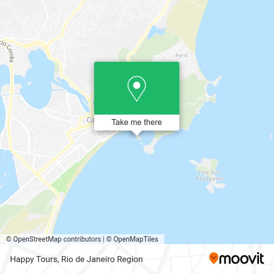 Happy Tours map