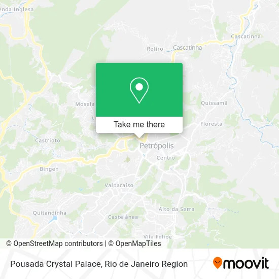 Pousada Crystal Palace map
