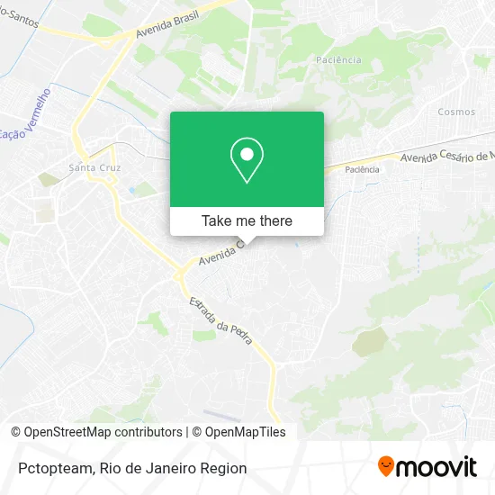 Pctopteam map