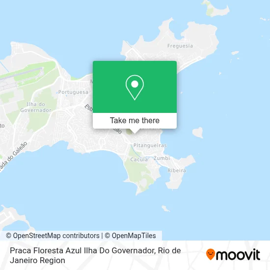 Praca Floresta Azul Ilha Do Governador map