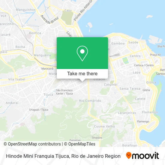 Hinode Mini Franquia Tijuca map