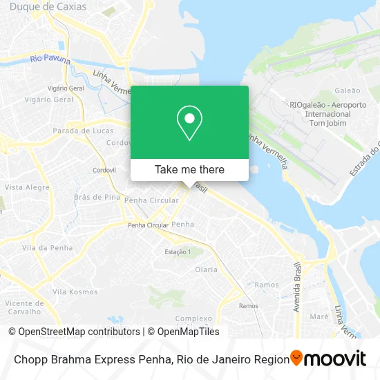 Chopp Brahma Express Penha map