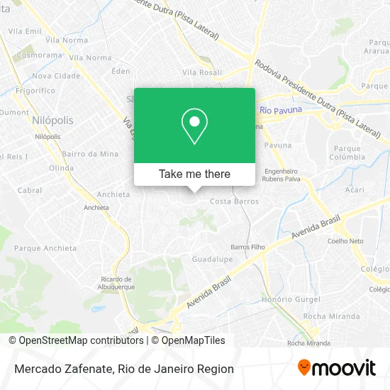 Mercado Zafenate map