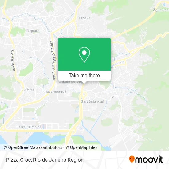 Pizza Croc map