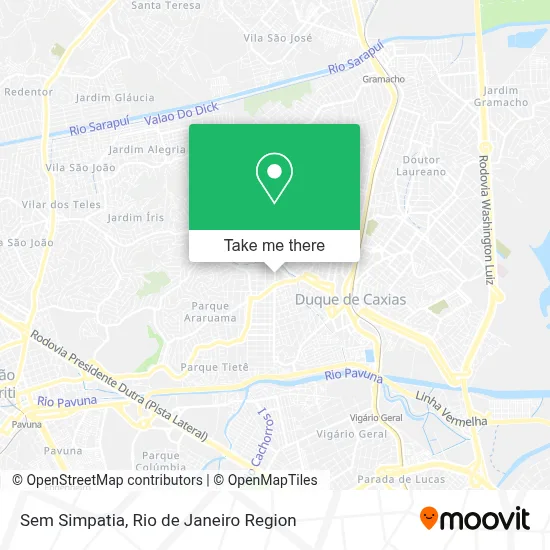 Sem Simpatia map